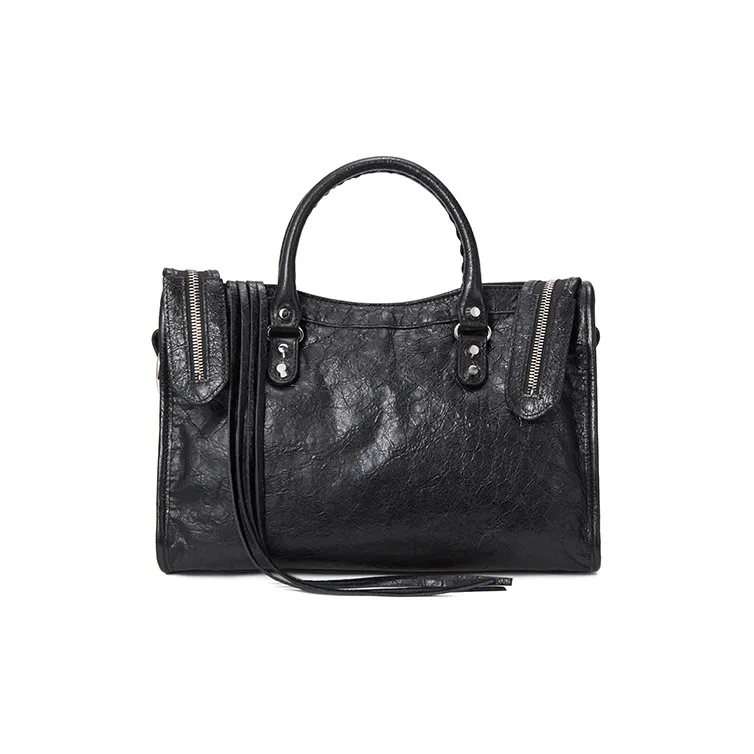 Balenciaga Sheepskin Biker Bag One Shoulder Handbag Regular Women's Black-1