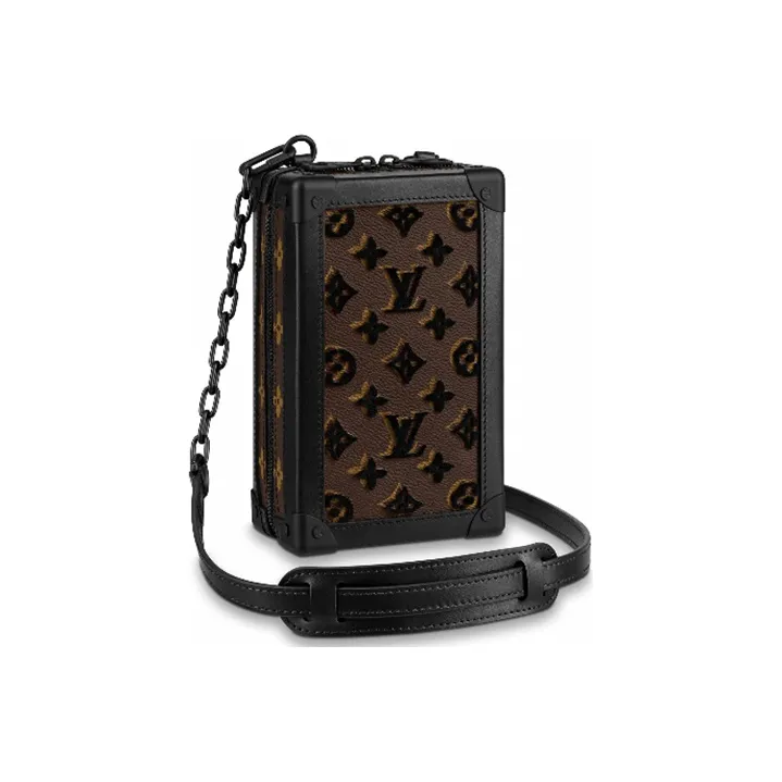 LOUIS VUITTON Vertical Soft Trunk Monogram Tuffetage Black-3