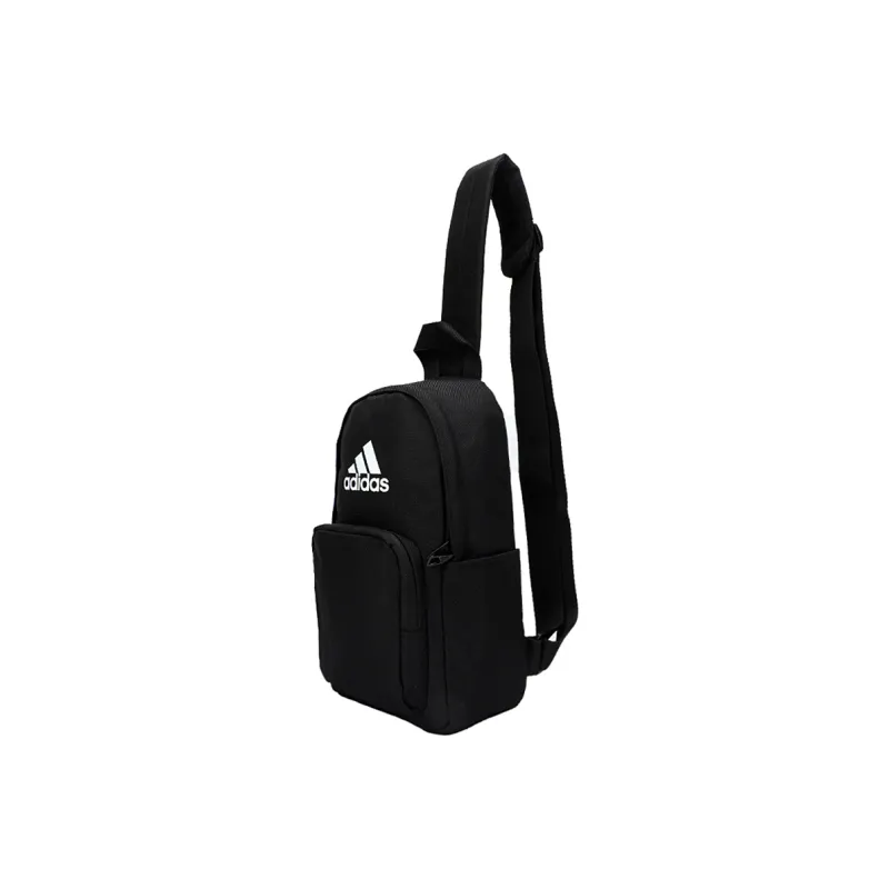 Adidas Recyclable Polyester Gym Bag Backpack Crossbody Bag Shoulder Bag Unisex Black-2