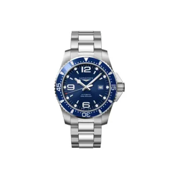 LONGINES Comcast Diving Collection Automatic Mechanical Movement Men's Watch 44mm Blue Dial Stainless Steel Watchband