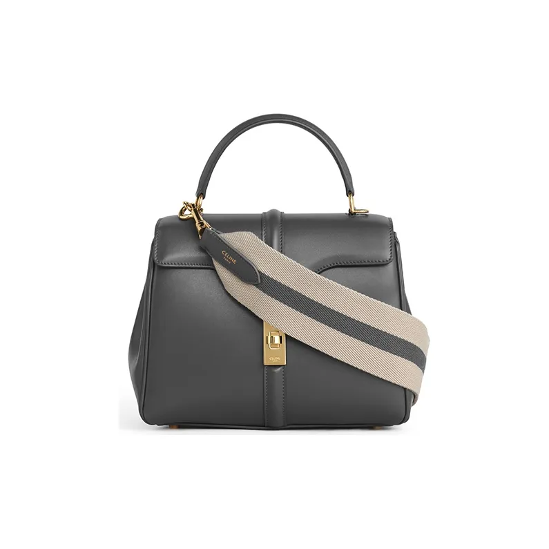 CELINE Fabric And Cow Leather Bag Strap Women's Natural Color/Gray-1