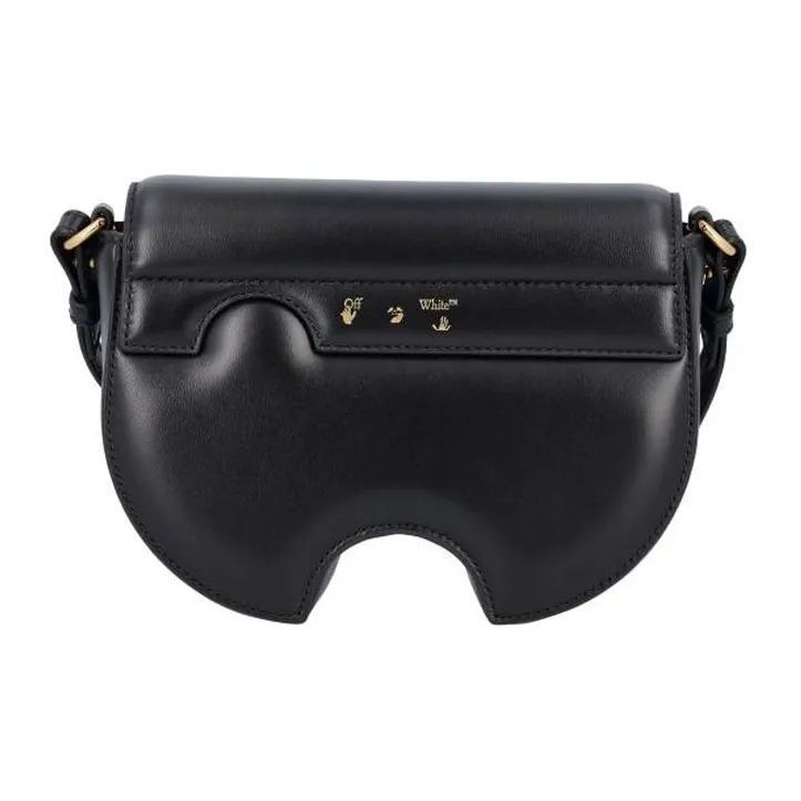OFF WHITE Leather Card Holder Women's Black-3