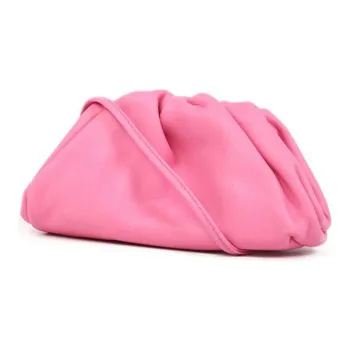 Bottega Veneta Leather Handbag Women's Pink