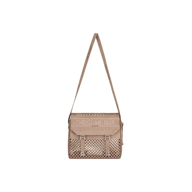 DIOR DiorCamp Cotton Shoulder Bag Crossbody Bag Regular Women's Nude Pink-3