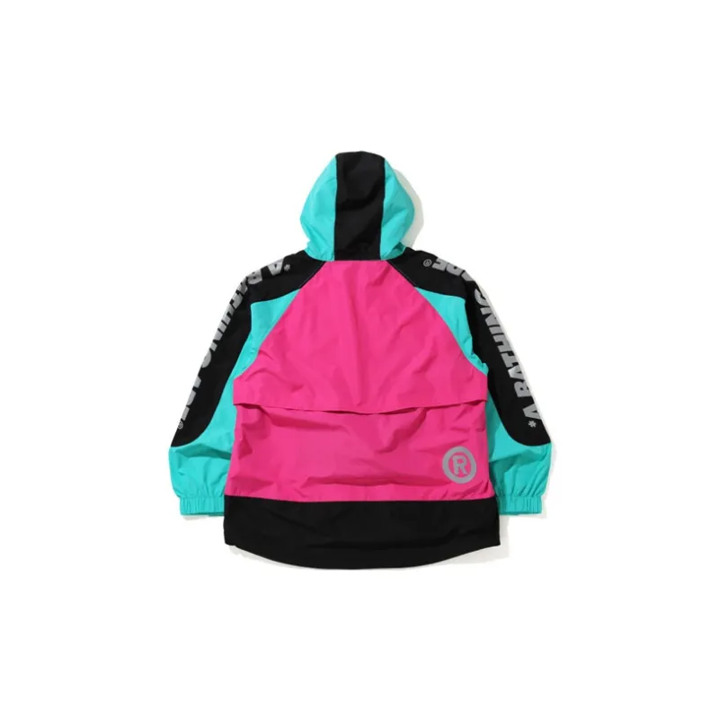 Bape Color Block Pocketable Nylon Windbreaker-3