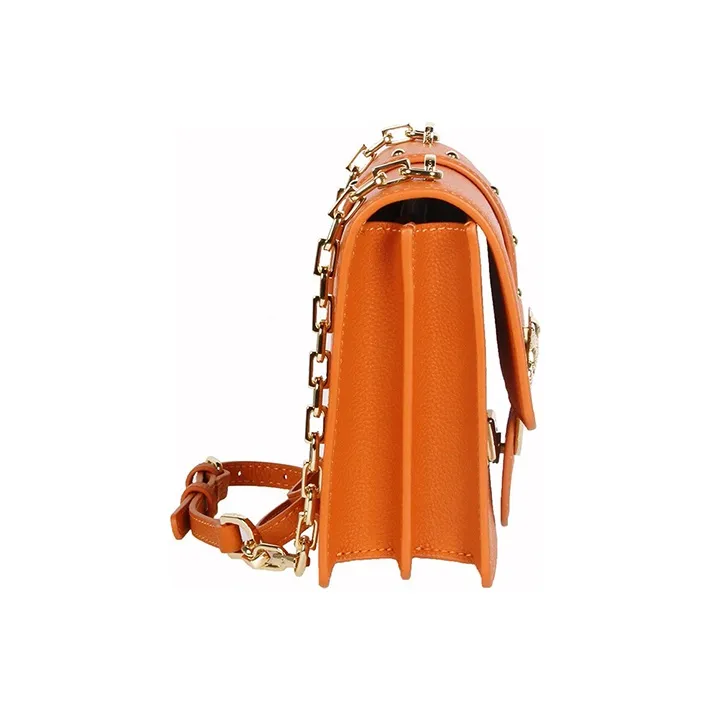 PINKO PINKO Love IconSIMPLY Cow Leather Swift Bag Shoulder Bag Crossbody Bag Women's Honey Orange-1