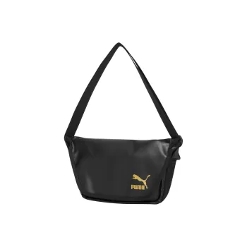 PUMA Artificial Leather Messenger Bag, Crossbody Bag, Shoulder Bag Regular Unisex Black