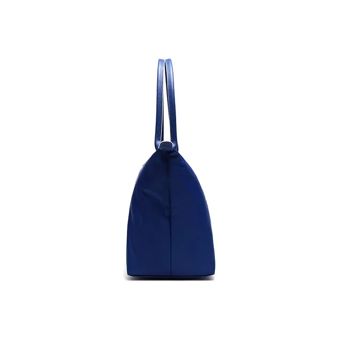 LONGCHAMP Fabric Handbag Shoulder Bag Large Size Women's Dark Blue-2