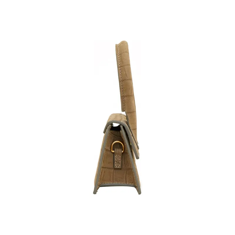 Jacquemus Suede Handbag Mini Women's Beige Embossed-2