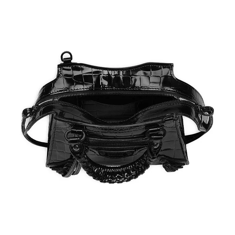 Balenciaga Neo Classic Cow Leather Shoulder Bag Mini Women's Black-4