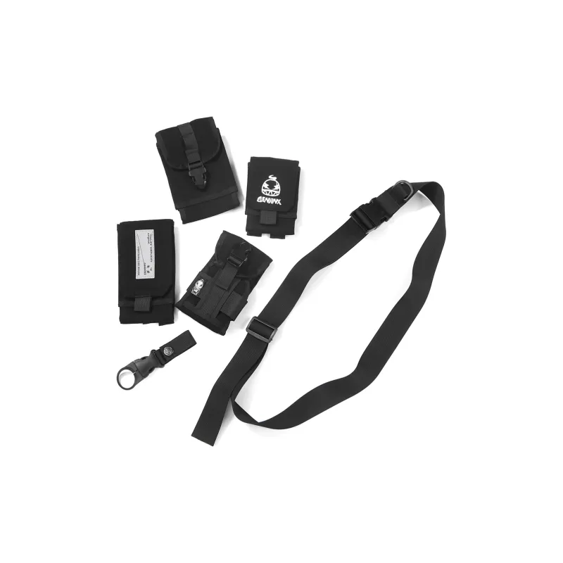 GENANX Cotton Crossbody Bag, Sling Bag Regular Unisex Black-3