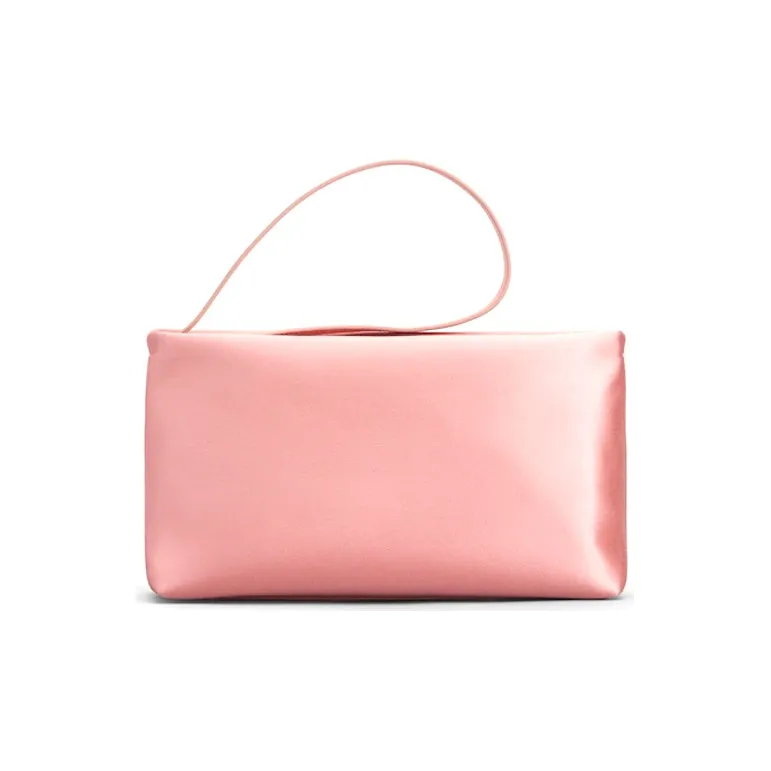 Roger Vivier Silk Satin Shoulder Bag, Handbag, Shoulder Bag Women's Pink Candy-3