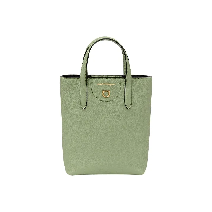FERRAGAMO Cow Leather Handbag Mini Women's Light Bright Green-0