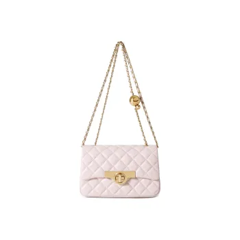 Miss Kung Sheepskin Chain Bag Small Square Bag Shoulder Bag Mini Women's Pink