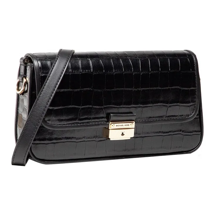 MICHAEL KORS Bradshaw Cow Leather Crossbody Bags Shoulder Bags Women's Black-1