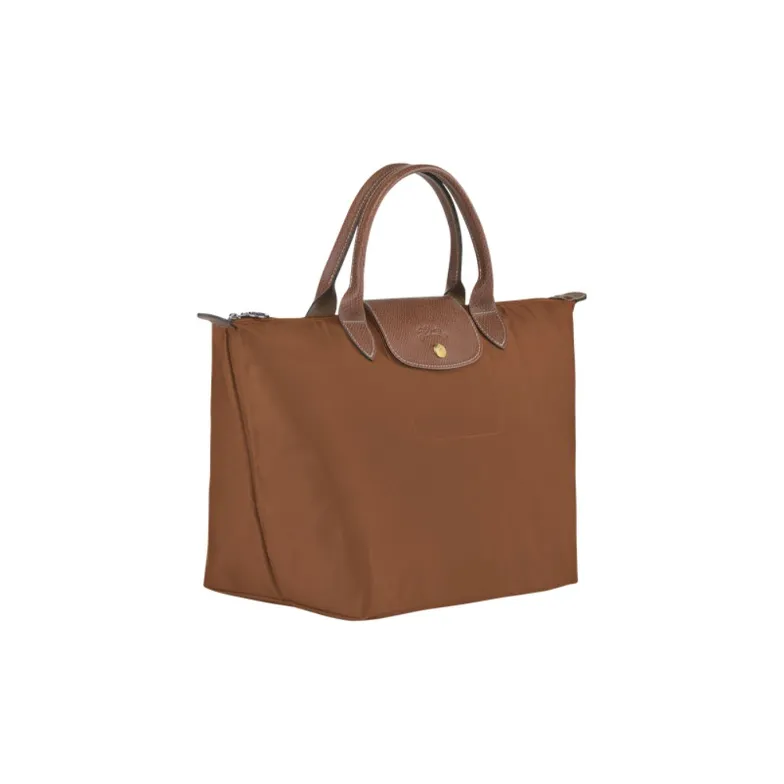 LONGCHAMP Le Pliage Club Leather Handbag Small Size Women's Cognac-1