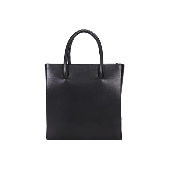 MOSCHINO Cow Leather Tote Bag Shopping Bag Crossbody Handbag Shoulder Bag Mini Women's Black-2