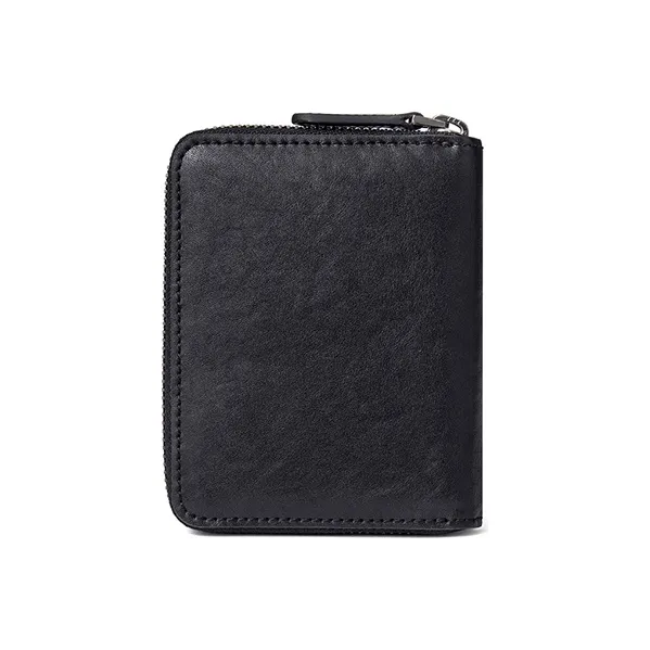 Jeep Business Casual Cow Leather Genuine Leather Card Holder Coin Purse Clutch Wallet Men's Black-4