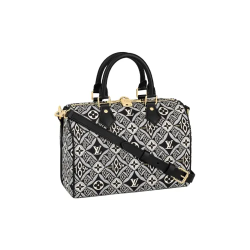 LOUIS VUITTON Speedy Leather Pillow Bag Shoulder Bag Crossbody Bag Handbag Regular Women's Black