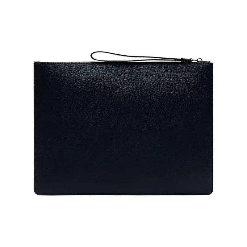 BALLY Leather Zip Coin Purse, Briefcase, Clutch Regular Men's Jadeite Blue-3