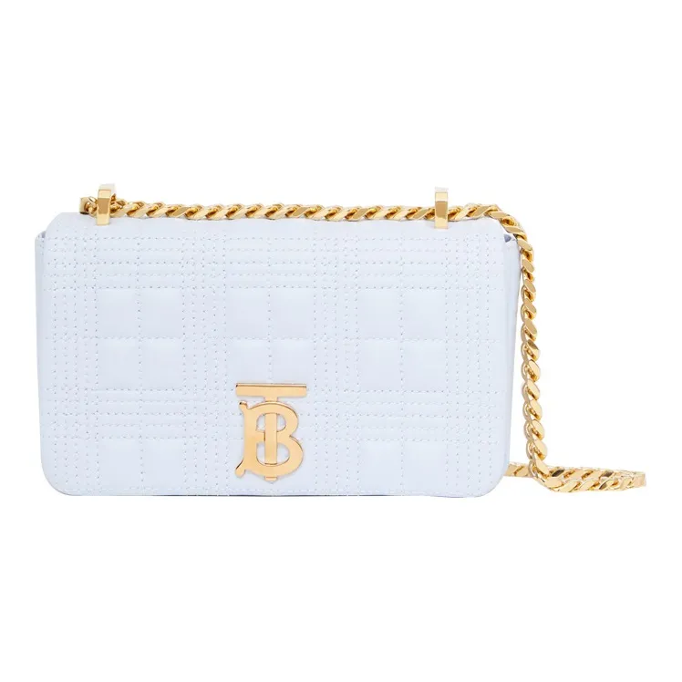 Burberry Lola Lola Bag Lambskin Shoulder Bag Crossbody Bag Mini Women's Light Blue-0