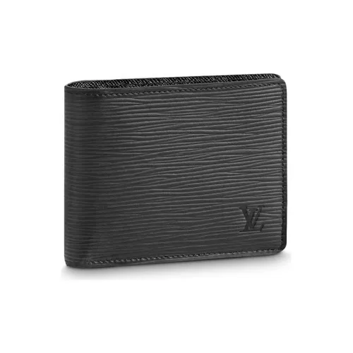 LOUIS VUITTON Slender Wallet Epi Noir Black