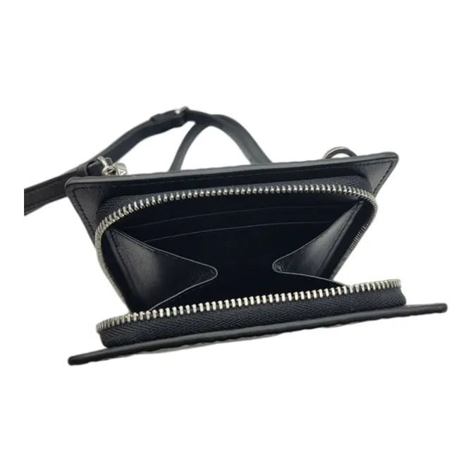 MCM Essential Visetos Origina Leather Shoulder Bag, Cell Phone Pouch, Crossbody Bag Men's Black Gray Monogram-3