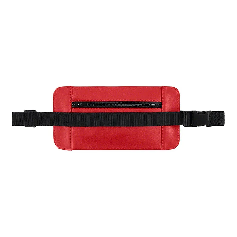 Supreme Supreme SS19 Leather One Shoulder Sling Bag Cell Phone Pouch Fanny Pack Regular Unisex Red-0