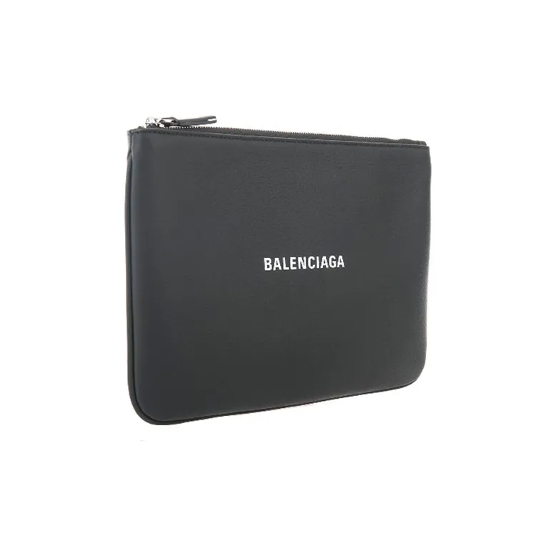 Balenciaga Cow Leather Clutch Men's Dark Gray-2