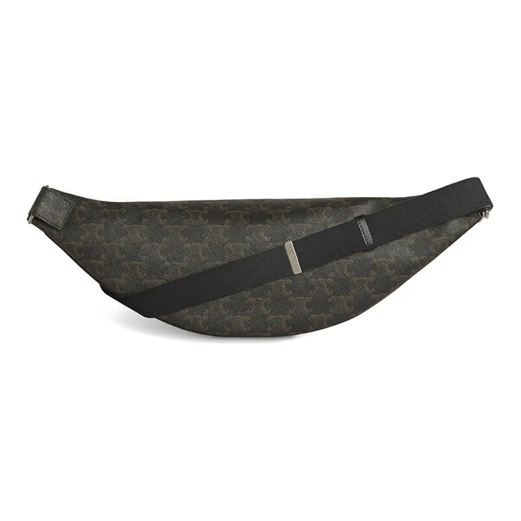 CELINE TriompheCANVAS Leather Shoulder Bag Crossbody Bag Sling Bag Fanny Pack Regular Men's Army Green-2