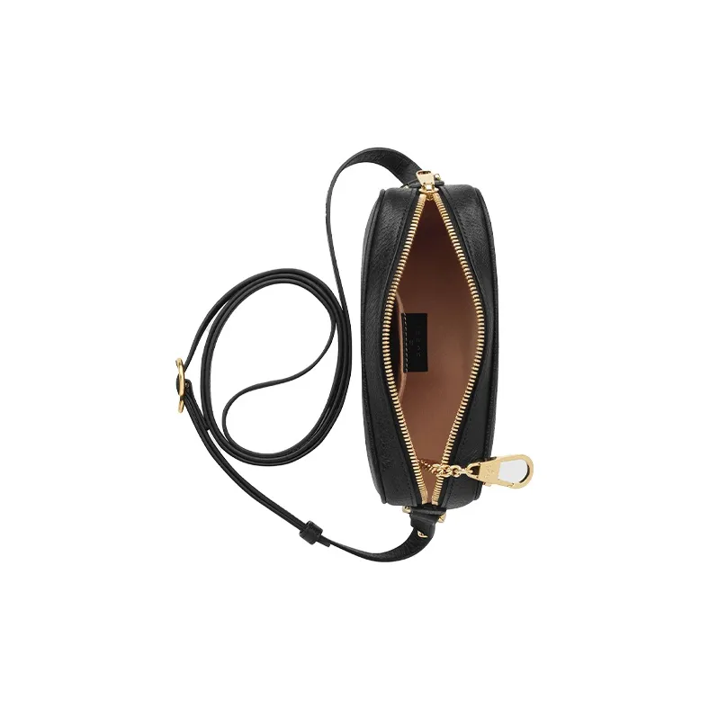 GUCCI Ophidia Leather Shoulder Bag Crossbody Bag Mini Unisex Black-6
