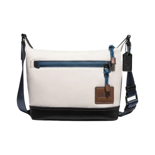 COACH Pacer Cow Leather Shoulder Bag Crossbody Bag Men's White