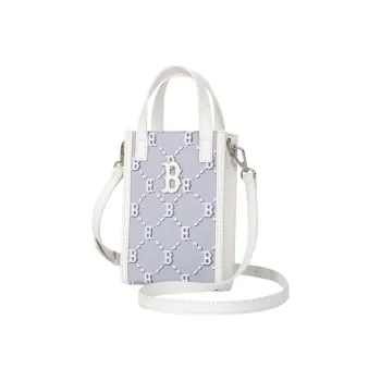 MLB Monogram Collection Cellphone Pouches Gray White