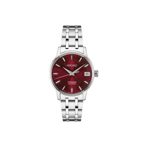 SEIKO Wmns PRESAGE Series Mechanical Watch SRP853J1 Silver/Red