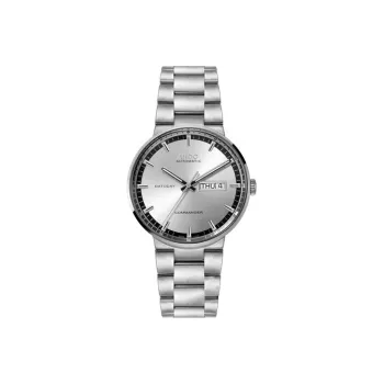 MIDO Commander Collection Automatic Mechanical Movement Unisex Watch 40mm Silver Dial Stainless Steel Watchband