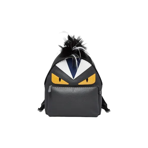 FENDI Multicolor Leather Backpack Men's Unique Style Recommended