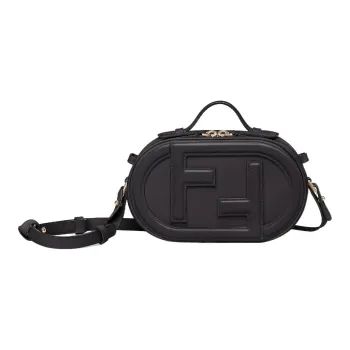FENDI O'Lock Calfskin Camera Bag Handbag Shoulder Bag Crossbody Bag Mini Women's Black