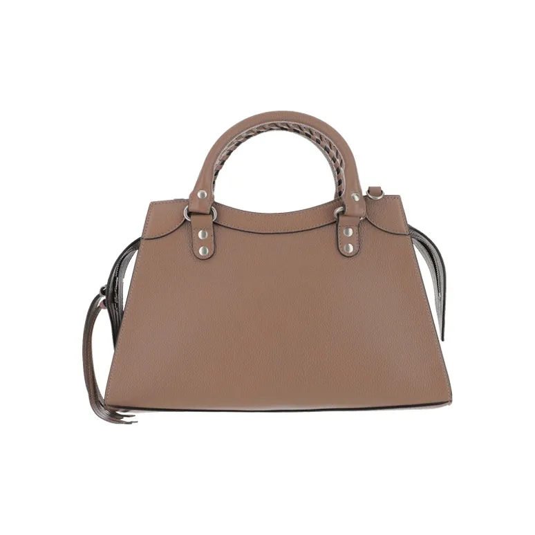 Balenciaga Cow Leather Handbag Women's Brown-2