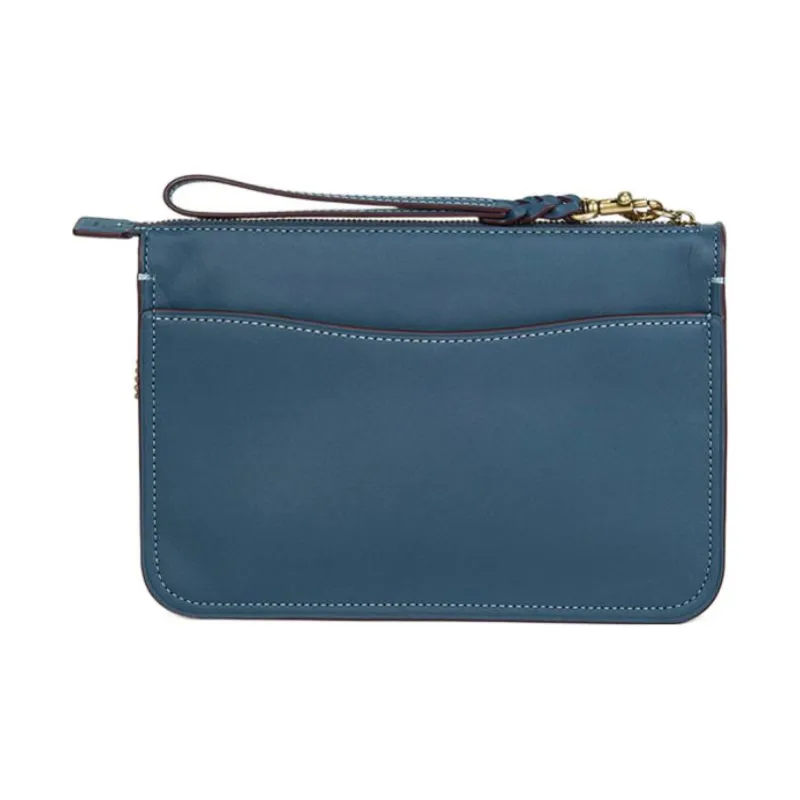 COACH Soho Leather One Shoulder Crossbody Handheld Handbag Crossbody Bag Small Size Women's Denim Blue-2