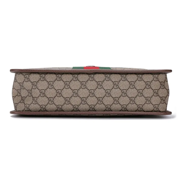 GUCCI Canvas With Leather Portable Crossbody Bag Shoulder Bag Unisex-4