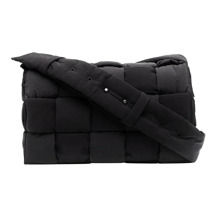 Bottega Veneta Padded Tech Cassette Crossbody Bag Maxi Black-0