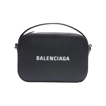Balenciaga Everyday Smooth Calfskin Camera Bag Portable Crossbody Bag Shoulder Bag Women's Black