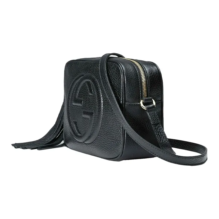 GUCCI Soho Cow Leather Camera Bag, Shoulder Bag, Crossbody Bag Small Size Women's Black-1