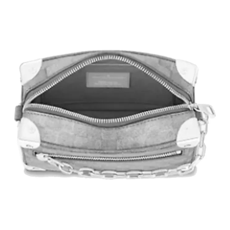 LOUIS VUITTON Mini Soft Trunk Glitter Silver-5
