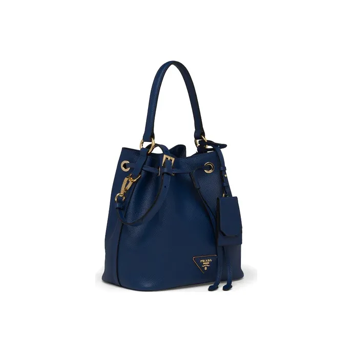 PRADA Saffiano Leather Crossbody Bag, Handbag, Shoulder Bag Women's Cornflower Blue-1