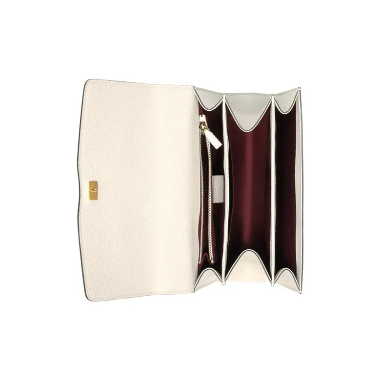 GUCCI Zumi Grained Leather Shoulder Bag Crossbody Bag Small Size Women's White-3