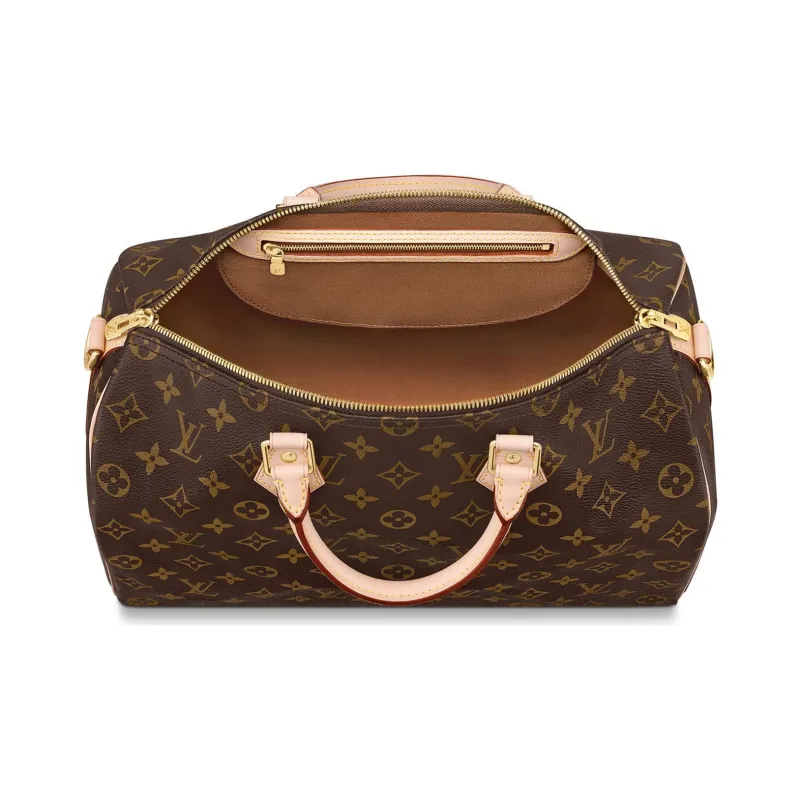 LOUIS VUITTON Speedy Bandouliere Monogram 35 Brown-3