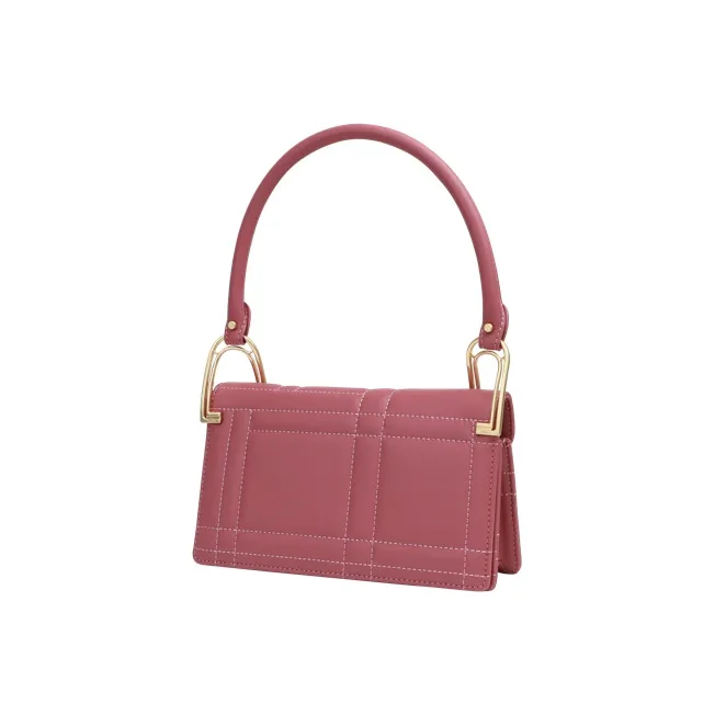 APEDE MOD Cow Leather Square Bag Handbag Women's Smoky Pink-1