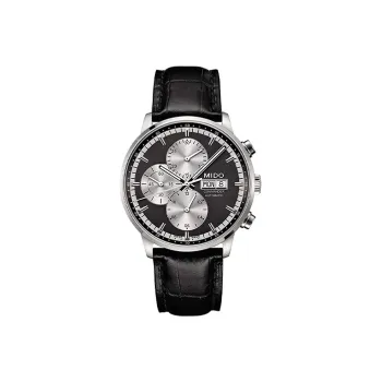 MIDO Commander Collection Automatic Mechanical Movement Men's Watches Watch 42.5mm Gray Dial Cowhide Strap