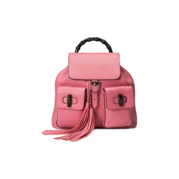 GUCCI Cow Leather Backpack Women's Pink